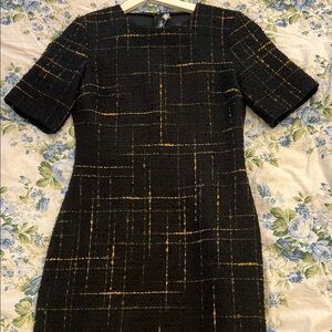 Elegant Black and Gold Women's Dress